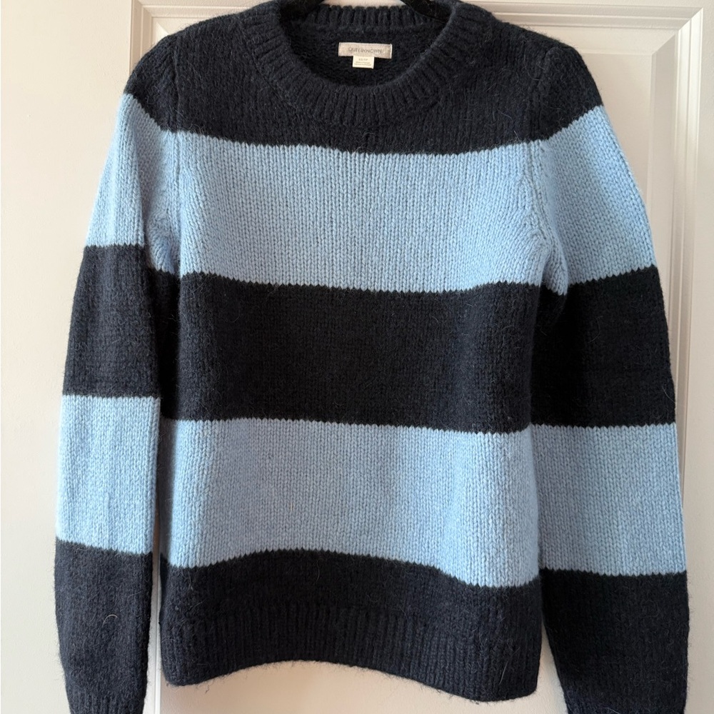 Sienna Sweater Striped Black and Blue Sweater